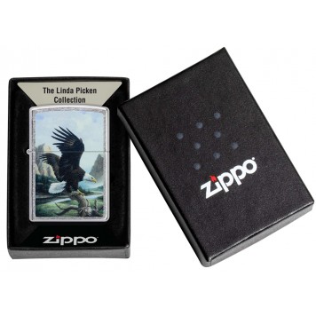 Зажигалка ZIPPO Linda Picken с покрытием Street Chrome, латунь/сталь, серебристая, 38x13x57 мм-5