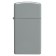 Зажигалка ZIPPO Slim® с покрытием Flat Grey, латунь/сталь, серая, матовая, 29x10x60 мм