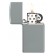 Зажигалка ZIPPO Slim® с покрытием Flat Grey, латунь/сталь, серая, матовая, 29x10x60 мм