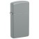 Зажигалка ZIPPO Slim® с покрытием Flat Grey, латунь/сталь, серая, матовая, 29x10x60 мм