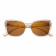 Очки солнцезащитные ZIPPO, женские, золотистые прозрачные, оправа из поликарбоната