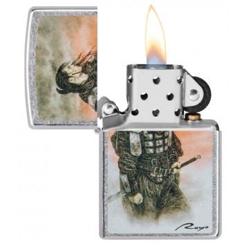 Зажигалка ZIPPO Luis Royo с покрытием Street Chrome, латунь/сталь, серебристая, 38x13x57 мм-2