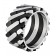 Кольцо ZIPPO, серебристо-чёрное, нержавеющая сталь, 1,2x0,25 см, диаметр 21 мм