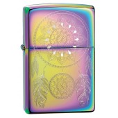 Зажигалка ZIPPO Dream Catcher с покрытием Multi Color, латунь/сталь, разноцветная, 38x13x57 мм