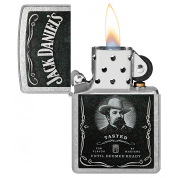 Зажигалка ZIPPO Jack Daniels® с покрытием Street Chrome, латунь/сталь, серебристая, 38x13x57 мм-2