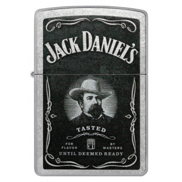 Зажигалка ZIPPO Jack Daniels® с покрытием Street Chrome, латунь/сталь, серебристая, 38x13x57 мм-1