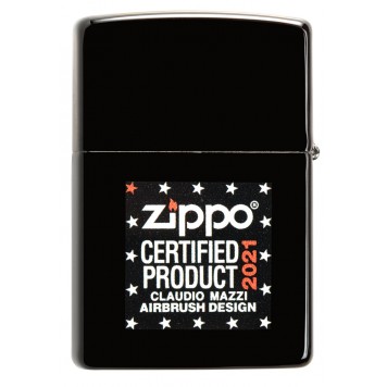 Зажигалка ZIPPO Mazzi с покрытием 540 Matte, латунь/сталь, разноцветная, матовая, 38x13x57 мм-5