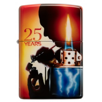 Зажигалка ZIPPO Mazzi с покрытием 540 Matte, латунь/сталь, разноцветная, матовая, 38x13x57 мм-3