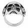 Кольцо ZIPPO, серебристое, в форме черепа, нержавеющая сталь, диаметр 21 мм