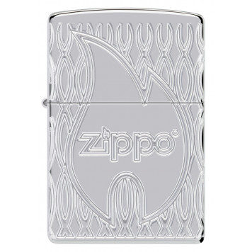 Зажигалка ZIPPO Armor® с покрытием High Polish Chrome, латунь/сталь, серебристая, 38x13x57 мм-1