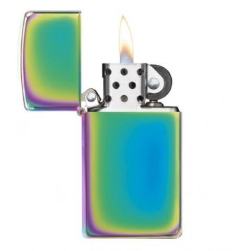 Зажигалка ZIPPO Slim® с покрытием Spectrum™, латунь/сталь, разноцветная, глянцевая, 29x10x60 мм-1