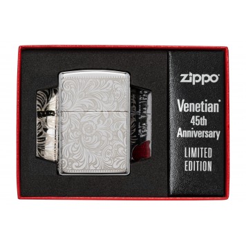 Зажигалка ZIPPO Armor™ с покрытием High Polish Chrome, латунь/сталь, чёрная, глянцевая, 36x12x56 мм-3