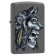 Зажигалка ZIPPO Wolf Skull с покрытием Iron Stone™, латунь/сталь, серая, матовая, 38x13x57 мм