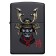 Зажигалка ZIPPO Samurai Helmet Design с покрытием Black Matte, латунь/сталь, чёрная, 38x13x57 мм