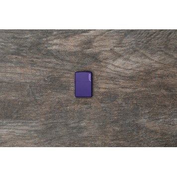 Зажигалка ZIPPO Classic с покрытием Purple Matte, латунь/сталь, фиолетовая, матовая, 38x13x57 мм-5