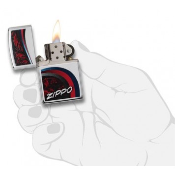 Зажигалка ZIPPO Classic с покрытием High Polish Chrome, латунь/сталь, серебристая, 38x13x57 мм-2