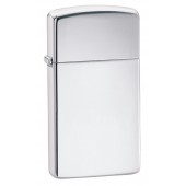 Зажигалка ZIPPO Slim® с покрытием High Polish Chrome, латунь/сталь, серебристая, 29x10x60 мм