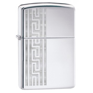 Зажигалка ZIPPO Classic с покрытием High Polish Chrome, латунь/сталь, серебристая, 36x12x56 мм