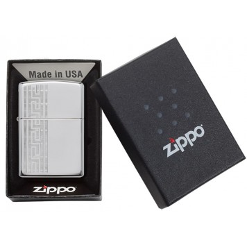 Зажигалка ZIPPO Classic с покрытием High Polish Chrome, латунь/сталь, серебристая, 36x12x56 мм-5