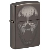 Зажигалка ZIPPO Screaming Monster с покрытием Black Ice®, латунь/сталь, черная, 38x13x57 мм