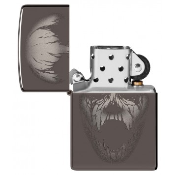 Зажигалка ZIPPO Screaming Monster с покрытием Black Ice®, латунь/сталь, черная, 38x13x57 мм-3