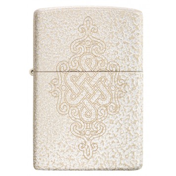 Зажигалка ZIPPO Lucky Knot Design с покрытием Mercury Glass, латунь/сталь, бежевая, 38x13x57 мм-5