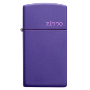 Зажигалка ZIPPO Slim® с покрытием Purple Matte, латунь/сталь, фиолетовая, матовая, 29x10x60 мм-5