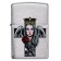 Зажигалка ZIPPO Cross, Queen & Skull с покрытием Brushed Chrome, серебристая, 38x13x57 мм