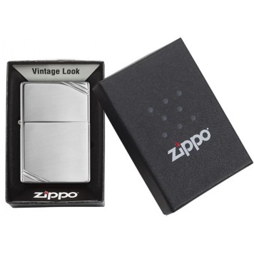 Зажигалка ZIPPO Vintage™с покрытием High Polish Chrome, латунь/сталь, серебристая, 38x13x57 мм-2