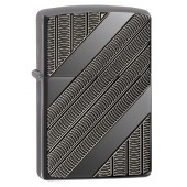 Зажигалка ZIPPO Armor™ с покрытием High Polish Black Ice®, латунь/сталь, чёрная, 37х13x58 мм