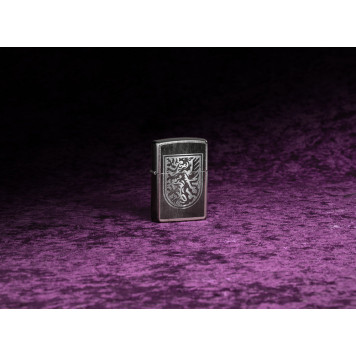 Зажигалка ZIPPO Dragon Design с покрытием Street Chrome, латунь/сталь, серебристая, 38x13x57 мм-6