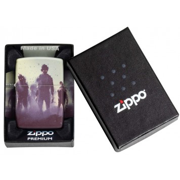 Зажигалка ZIPPO Zombie Design с покрытием 540 Matte, латунь/сталь, белая, матовая, 38x13x57 мм-5