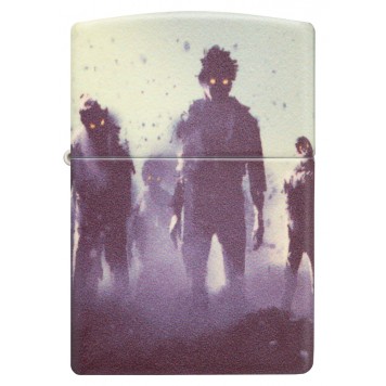 Зажигалка ZIPPO Zombie Design с покрытием 540 Matte, латунь/сталь, белая, матовая, 38x13x57 мм-1