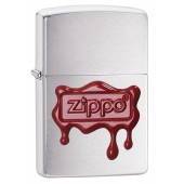 Зажигалка ZIPPO Classic с покрытием Brushed Chrome, латунь/сталь, серебристая, матовая, 36x12x56 мм