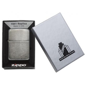 Зажигалка ZIPPO 1941 Replica ™ с покрытием Black Ice ®, латунь/сталь, чёрная, глянцевая, 38x13x57 мм-3