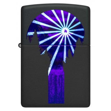 Зажигалка ZIPPO Mountain Waterfall с покрытием Black Light, латунь/сталь, черная,матовая 38x13x57 мм-6