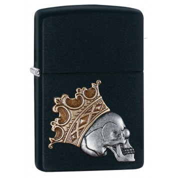 Зажигалка ZIPPO Classic с покрытием Black Matte, латунь/сталь, чёрная, матовая, 36x12x56 мм