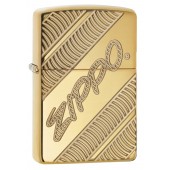 Зажигалка ZIPPO Armor® с покрытием High Polish Brass, латунь/сталь, золотистая, 38x13x57 мм