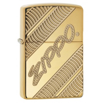 Зажигалка ZIPPO Armor® с покрытием High Polish Brass, латунь/сталь, золотистая, 38x13x57 мм