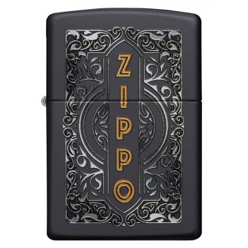 Зажигалка ZIPPO Classic с покрытием Black Matte, латунь/сталь, черная, 38x13x57 мм-3