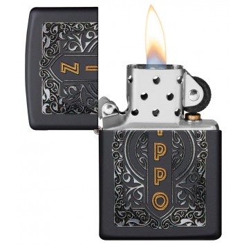 Зажигалка ZIPPO Classic с покрытием Black Matte, латунь/сталь, черная, 38x13x57 мм-1