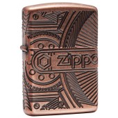 Зажигалка ZIPPO Armor™ с покрытием Antique Copper™, латунь/сталь, медная, матовая, 38x13x57 мм