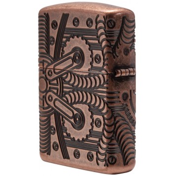 Зажигалка ZIPPO Armor™ с покрытием Antique Copper™, латунь/сталь, медная, матовая, 38x13x57 мм-1