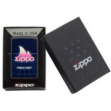Зажигалка ZIPPO Classic с покрытием Black Matte, латунь/сталь, чёрная, матовая, 38x13x57 мм-5