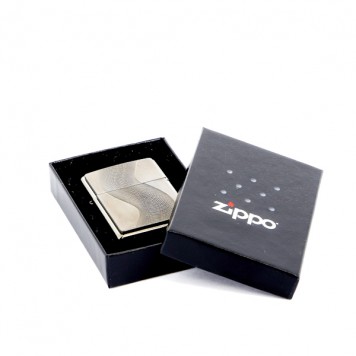 Зажигалка ZIPPO Classic с покрытием Black Ice ®, латунь/сталь, чёрная, глянцевая, 36x12x56 мм-2