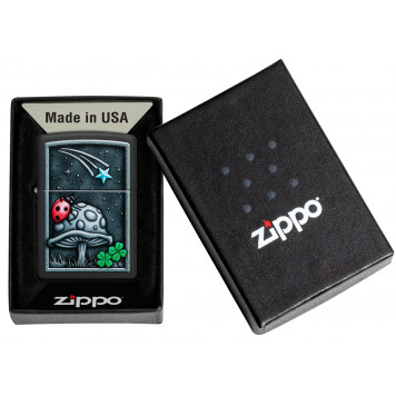 Зажигалка ZIPPO Ladybug Design с покрытием Black Matte, латунь/сталь, черная, матовая, 38x13x57 мм-5