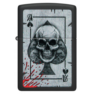 Зажигалка ZIPPO с покрытием Black Matte, латунь/сталь, черная, матовая, 38x13x57 мм-1