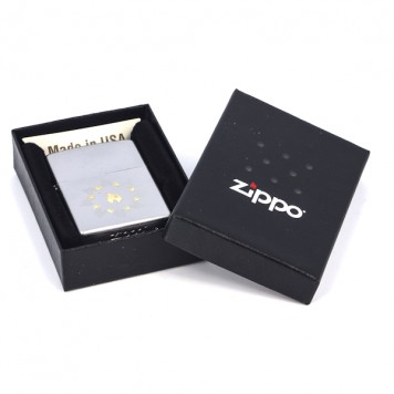 Зажигалка ZIPPO Classic с покрытием Satin Chrome™, латунь/сталь, серебристая, матовая, 36x12x56 мм-1