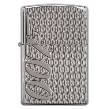 Зажигалка ZIPPO James Bond с покрытием High Polish Chrome, латунь/сталь, серебристая, 38x13x57 мм-1