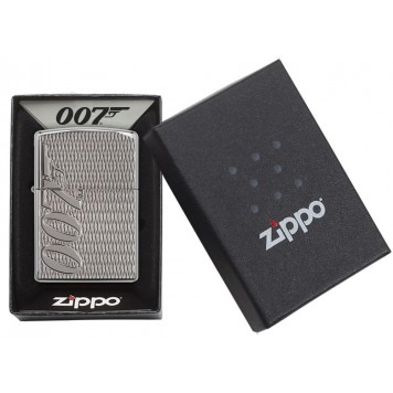 Зажигалка ZIPPO James Bond с покрытием High Polish Chrome, латунь/сталь, серебристая, 38x13x57 мм-4